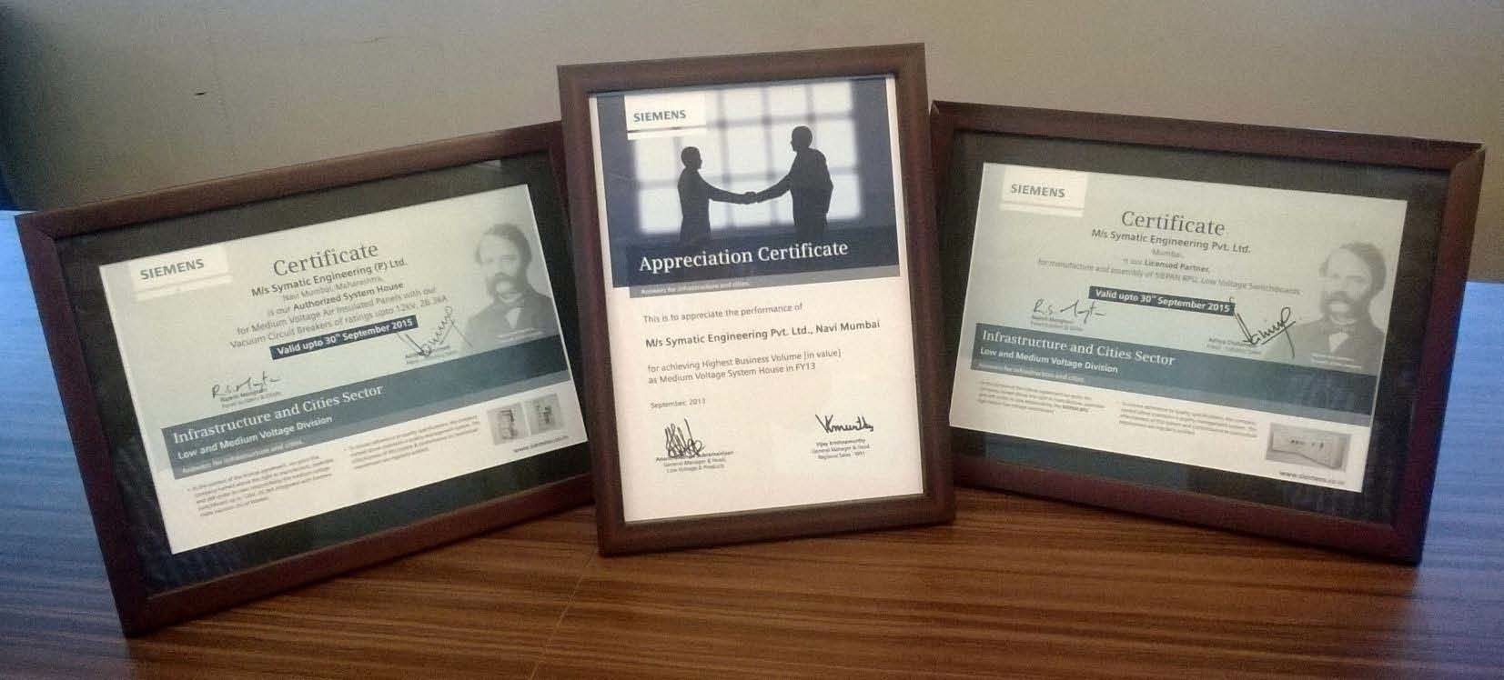 Siemens Partnership Certificate